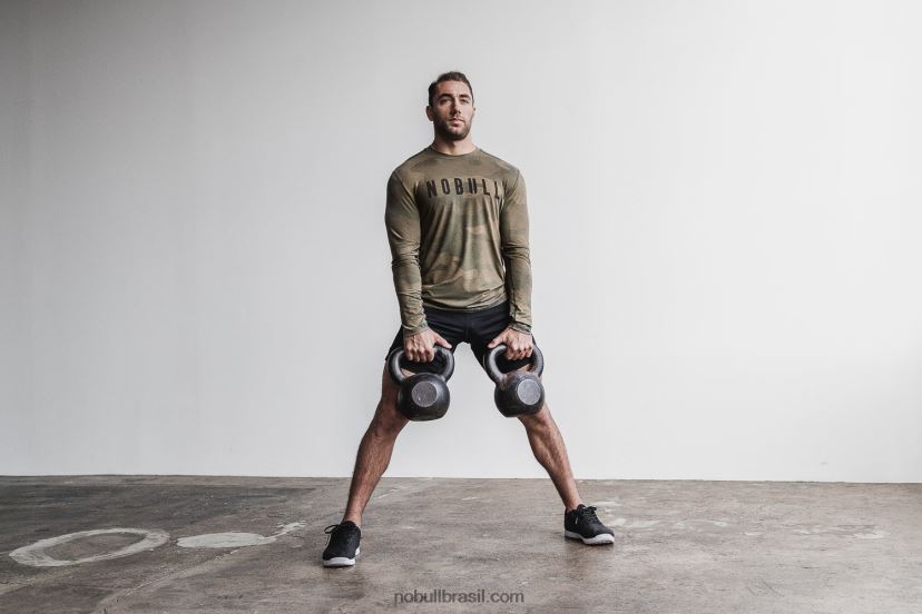 camiseta manga longa 8H2D374 Nobull homens