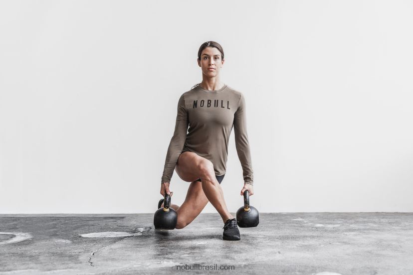 camiseta manga longa 8H2D1145 Nobull mulheres