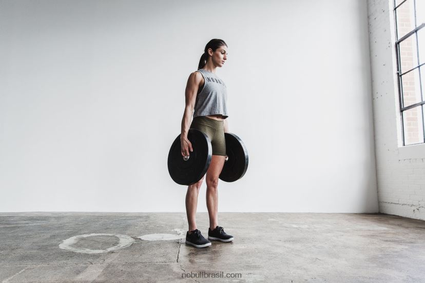 short de cintura média 4 8H2D1291 Nobull mulheres