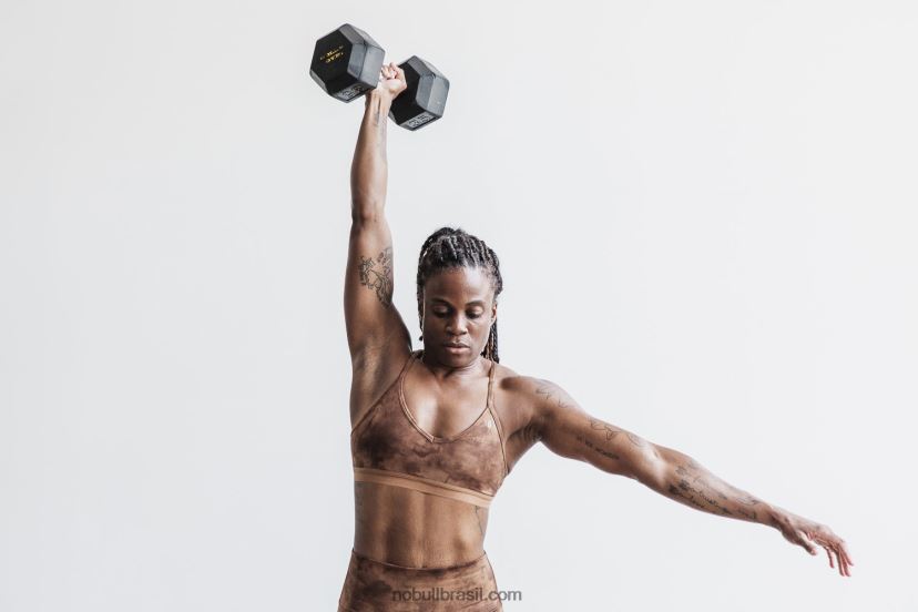 sutiã esportivo com decote em v 8H2D1349 Nobull mulheres