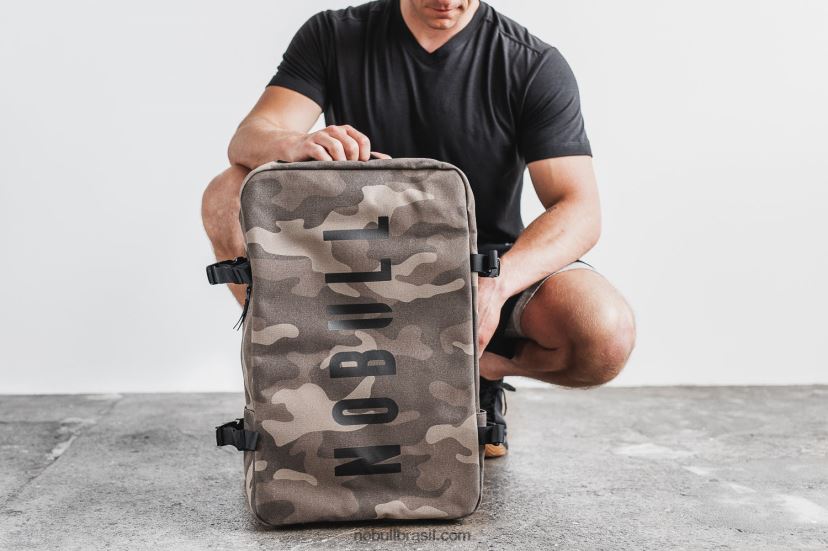 mochila em lona encerada 8H2D452 Nobull unissex